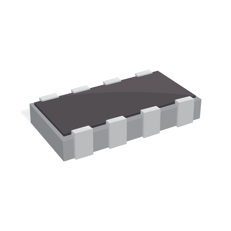 SUPPRESSOR ESD 12VDC 4/1206 SMD / ESD Suppressor Diode Polymer Bi-Dir 12V 8-Pin SMD T/R