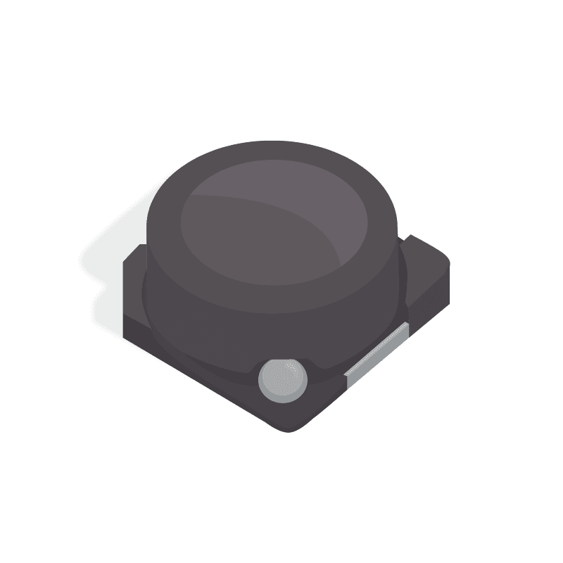 Inductor Power Shielded Wirewound 10uH 20% 1KHz Ferrite 2.5A 43.7mOhm DCR Blister T/R