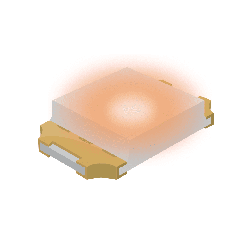 LED Uni-Color Orange 2-Pin Chip 0402(1006Metric) T/R