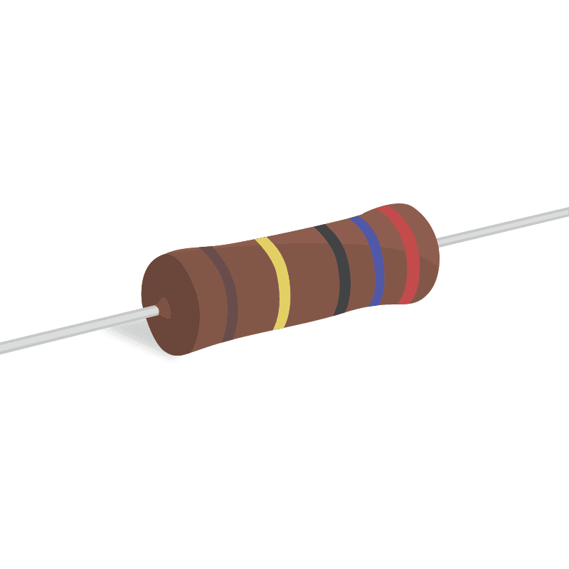 MRS25 Series Axial Thin Film Resistor 1kOhms +/-1% 0.6W +/-50ppm/degC