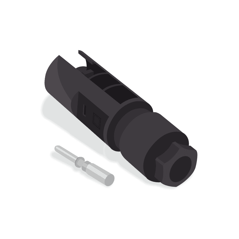 Pin; Contact; Male; 6.0MM2; 10 AWG; Copper Allow; Silver Plated