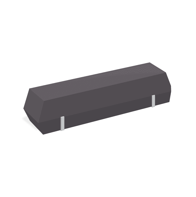 Crystal, Plastic Molded 32.768Khz, 12.5F, 20Ppm-40+85C, 8 X 4 X 2.5 Rohs Compliant: Yes