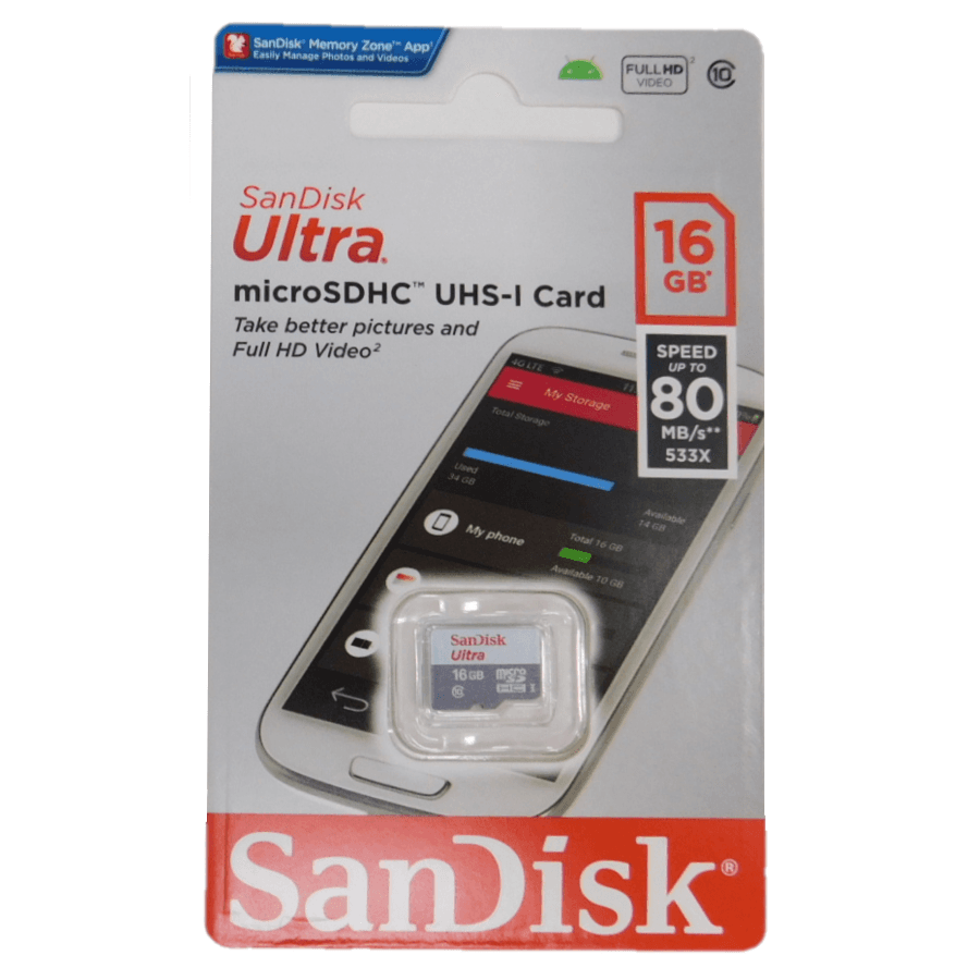 Ultra 16GB microSDHC Card