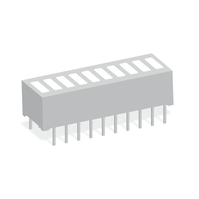 LED Uni-Color Green 562nm 20-Pin DIP