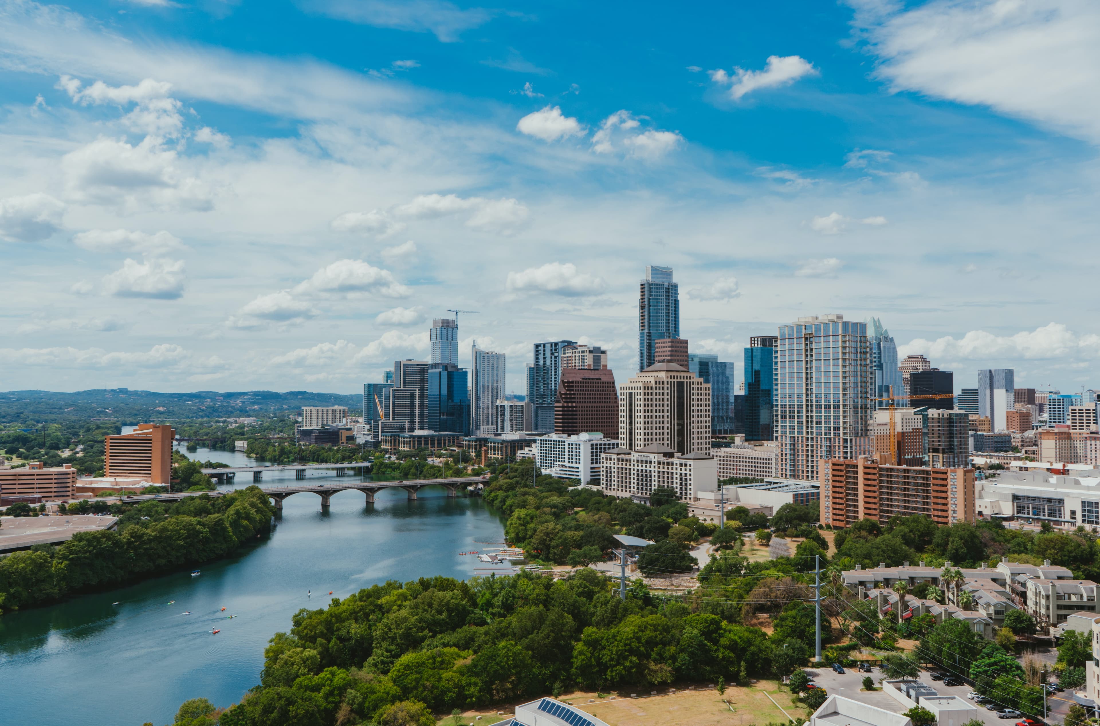 Aerial view of Austin, Texas