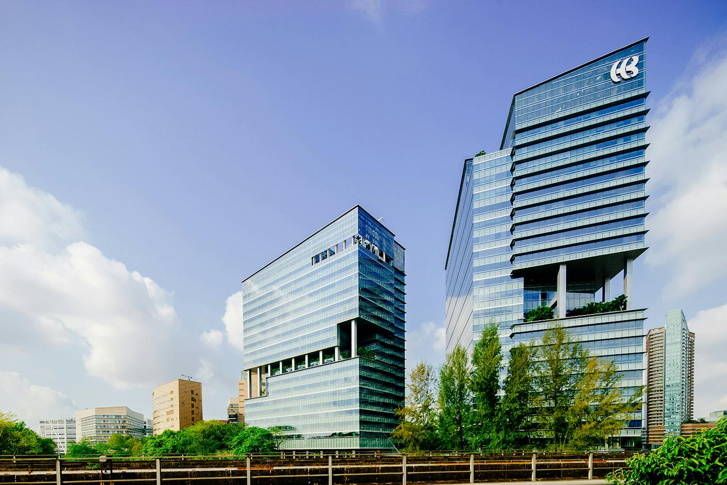 Two buildings at the Prosemi Singapore headquarters