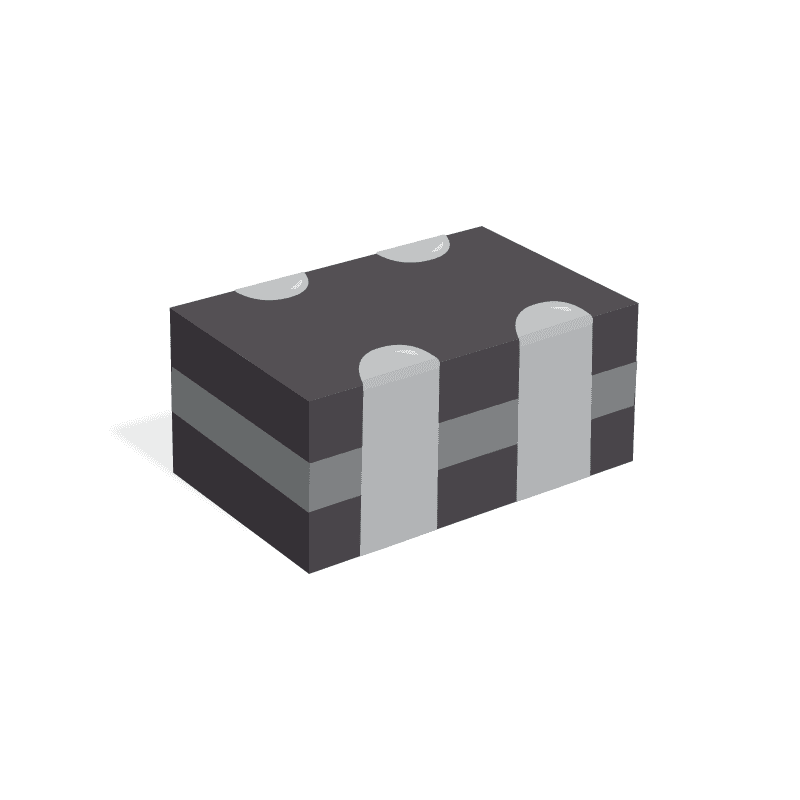 Common Mode Chokes Dual 90Ohm 100MHz 150mA 1.4Ohm DCR SMD Embossed T/R