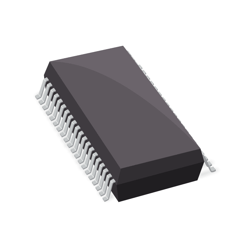 PCF8566 Series 6 V 24 Segment I2C Surface Mount LCD Driver - VSO-40